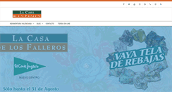 Desktop Screenshot of lacasadelosfalleros.com