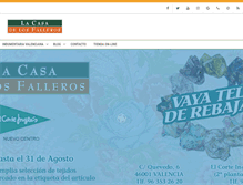 Tablet Screenshot of lacasadelosfalleros.com
